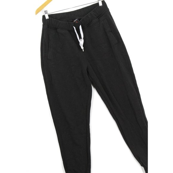 Vintage SP Active Fleece Pants Men's Black Activewear Drawstrings Sz Large 90's - Picture 3 of 10